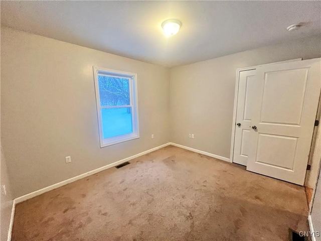 view of carpeted empty room