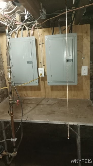 utility room with electric panel