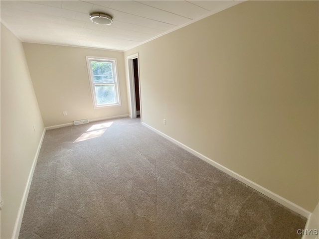 view of carpeted empty room