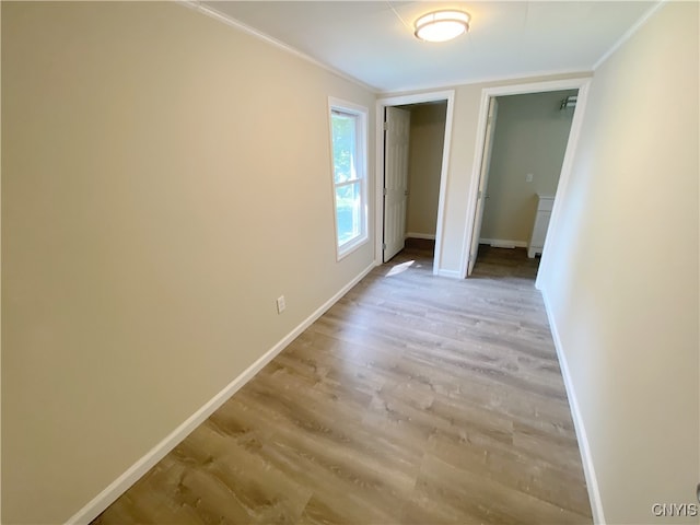 empty room featuring light hardwood / wood-style flooring