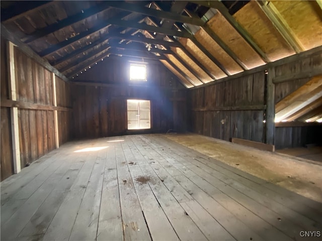 view of attic