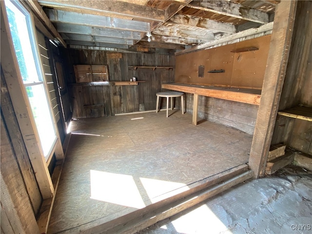 view of basement