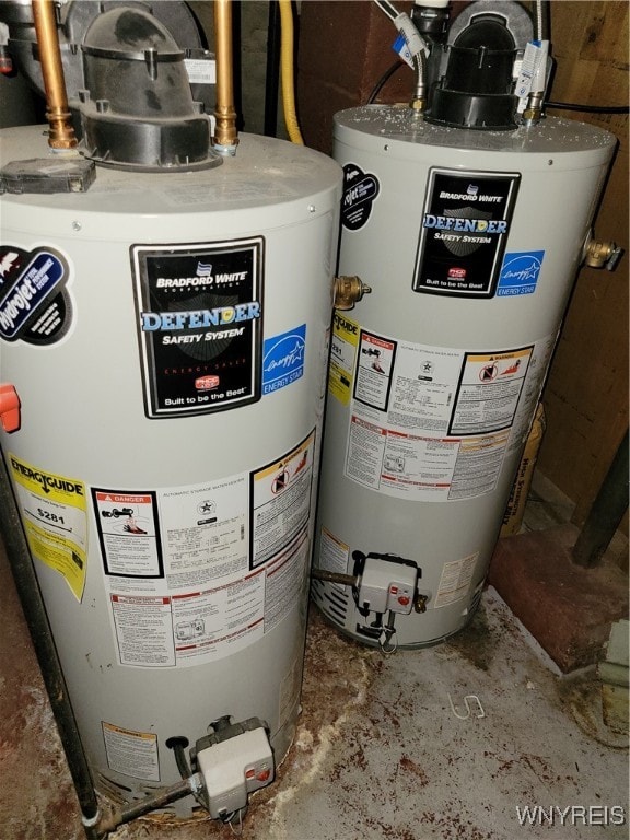 utilities featuring gas water heater