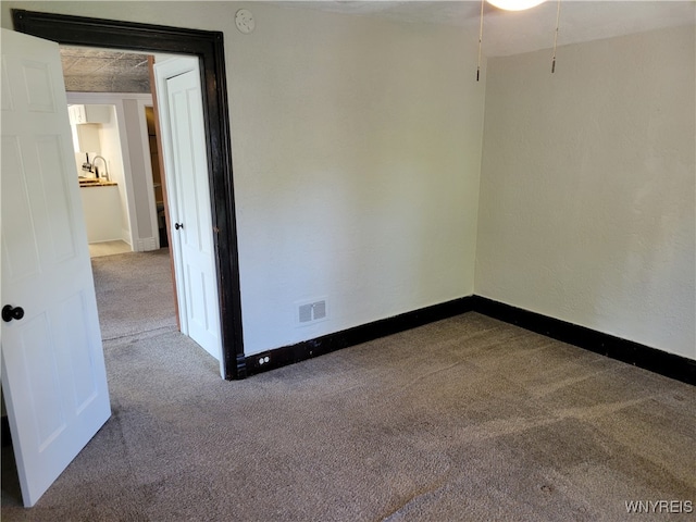 view of carpeted empty room