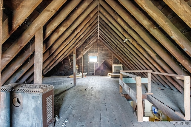 view of attic