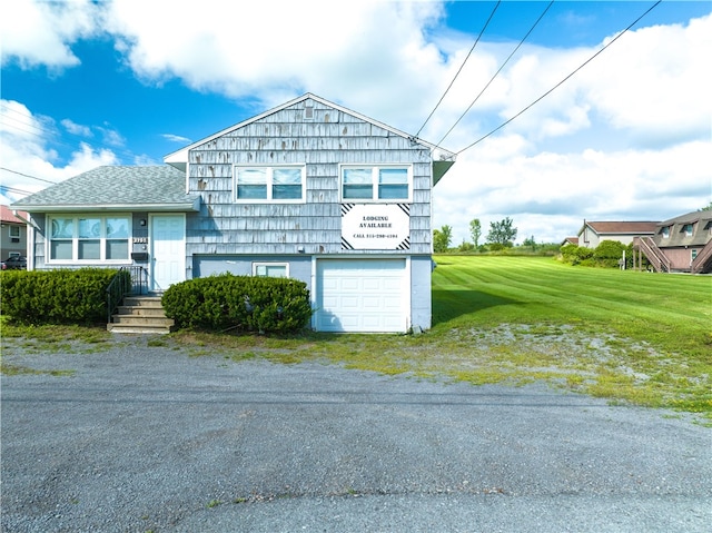 view of front of house featuring a garage