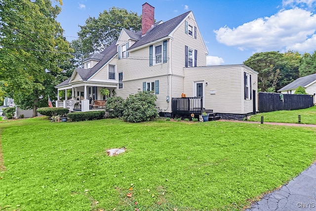 exterior space featuring a lawn