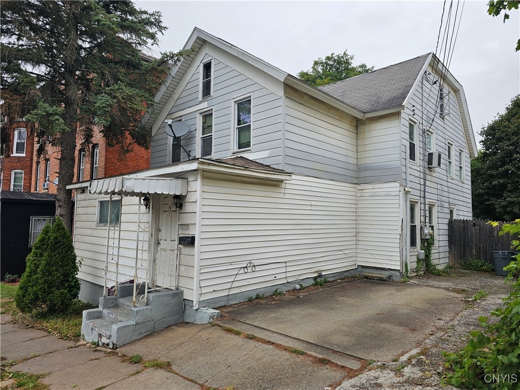 view of home's exterior featuring cooling unit