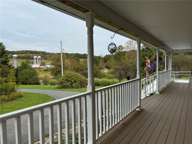 view of deck