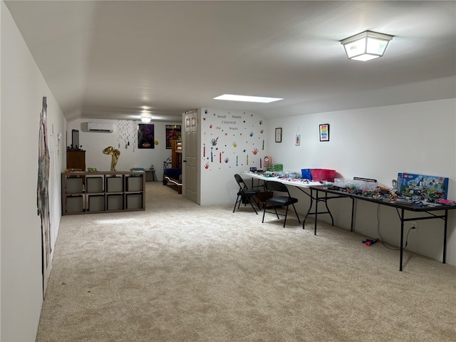 interior space with an AC wall unit