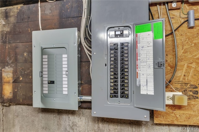 utility room featuring electric panel