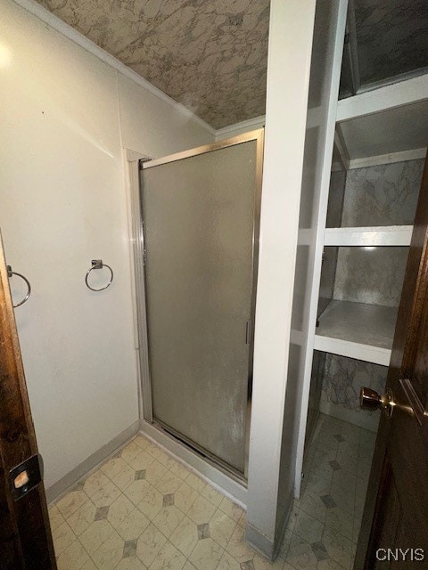 bathroom with walk in shower