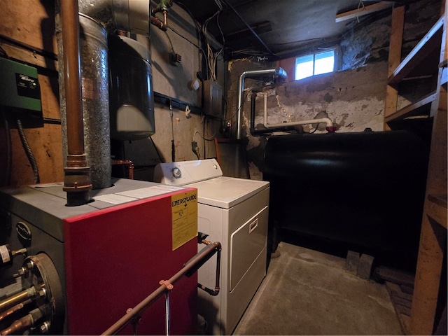 washroom featuring washer / clothes dryer