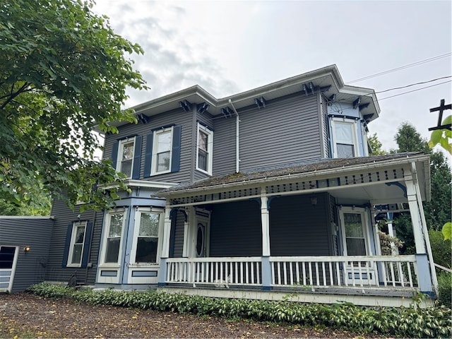 exterior space with a porch