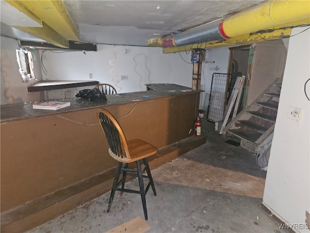 view of basement