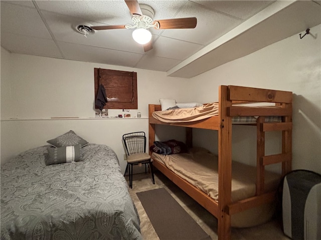 bedroom with ceiling fan