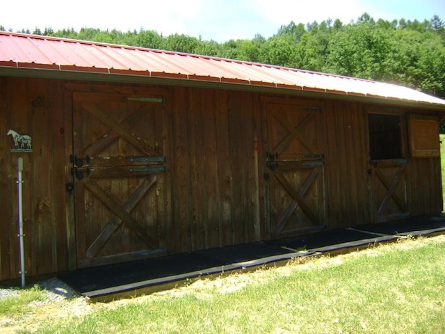 view of horse barn