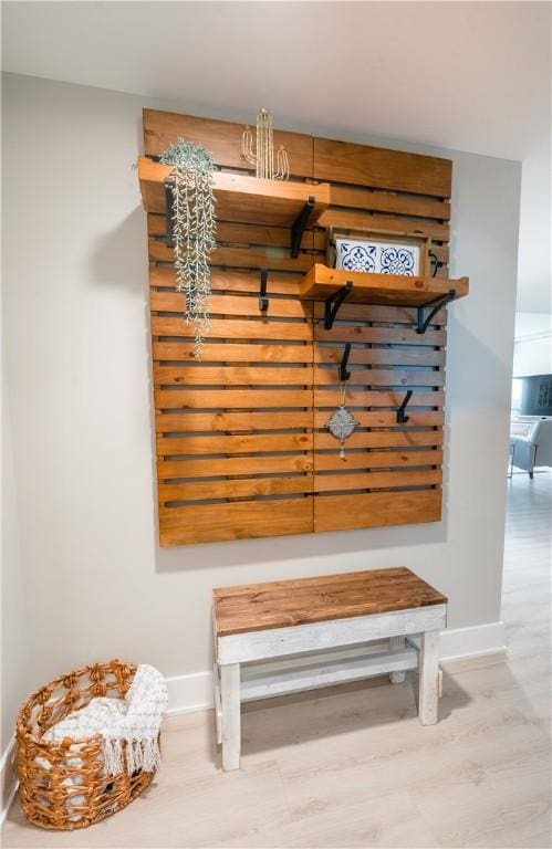 205 Lakeshore Dr Unit 520, Canandaigua City, NY 14424 - mudroom with baseboards and wood finished floors