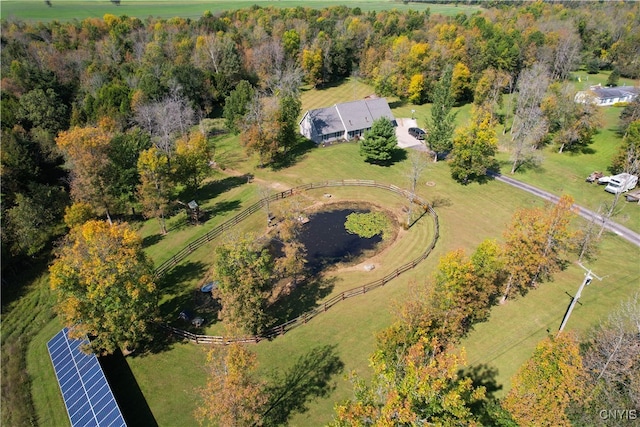 bird's eye view featuring a rural view