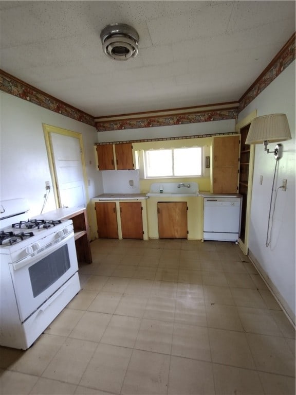 kitchen with white appliances