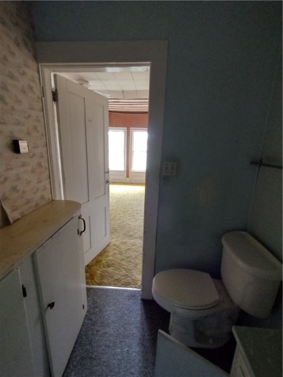 bathroom featuring toilet