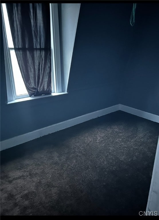 unfurnished room featuring carpet flooring