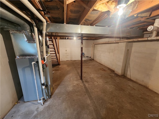 view of basement