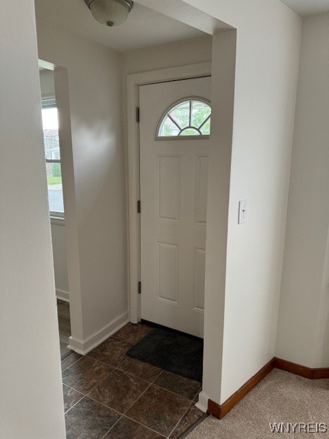 view of tiled entryway