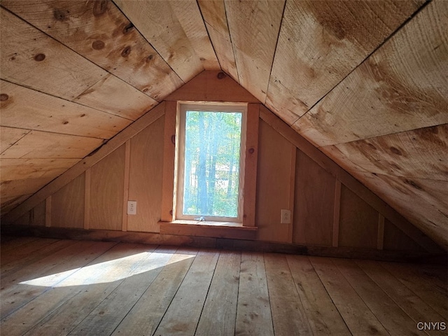 view of attic