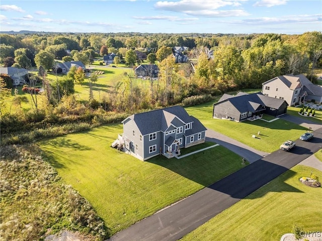 bird's eye view featuring a residential view