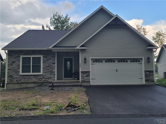 view of front of home featuring a garage