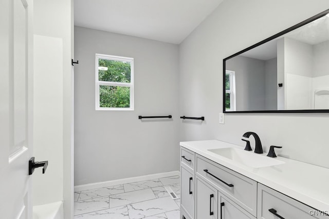 bathroom featuring vanity