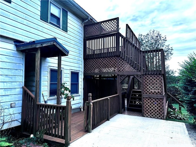 150 N Portage St, Westfield, NY 14787 - wooden terrace with stairs