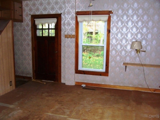 foyer entrance featuring a wealth of natural light