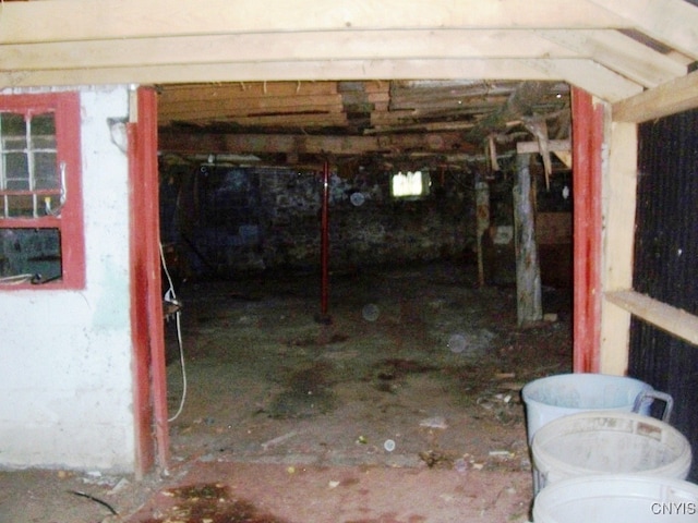 view of basement