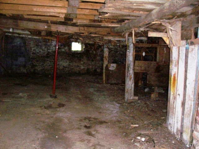 view of basement