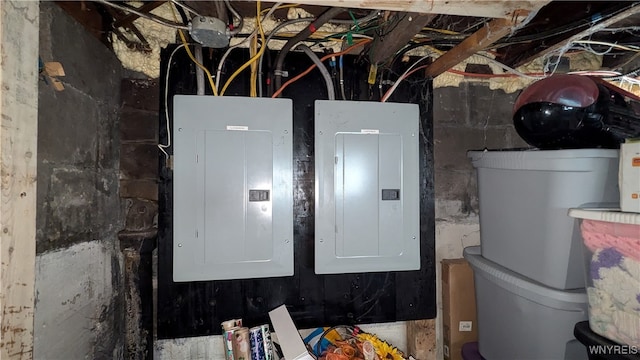 utility room with electric panel