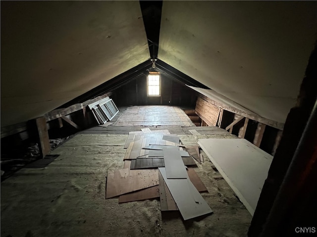 view of attic