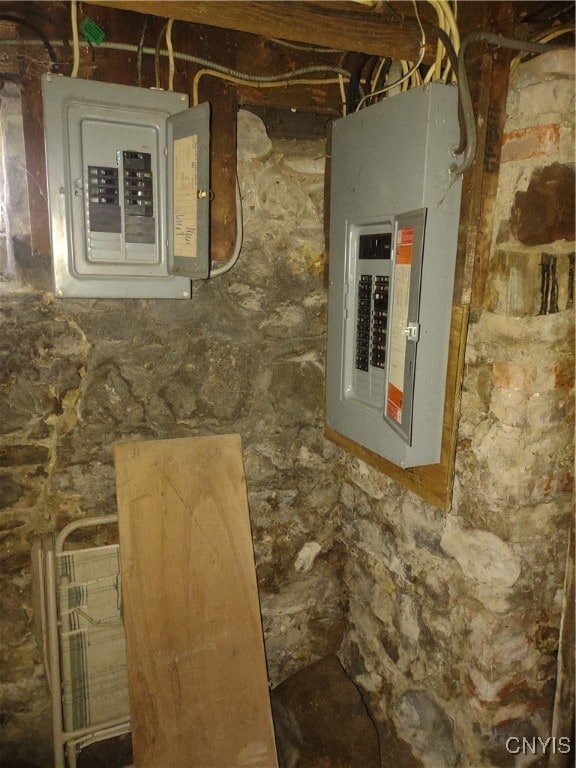 utility room with electric panel