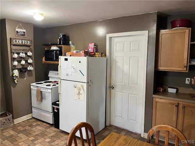 kitchen with white appliances