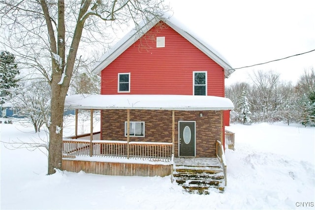 5 Mcallister Ave, Antwerp, NY 13608 - view of front facade with a porch