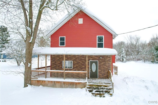 view of front facade with a porch