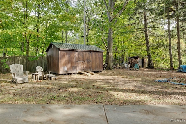 view of outdoor structure