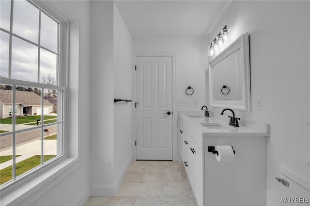 bathroom featuring vanity