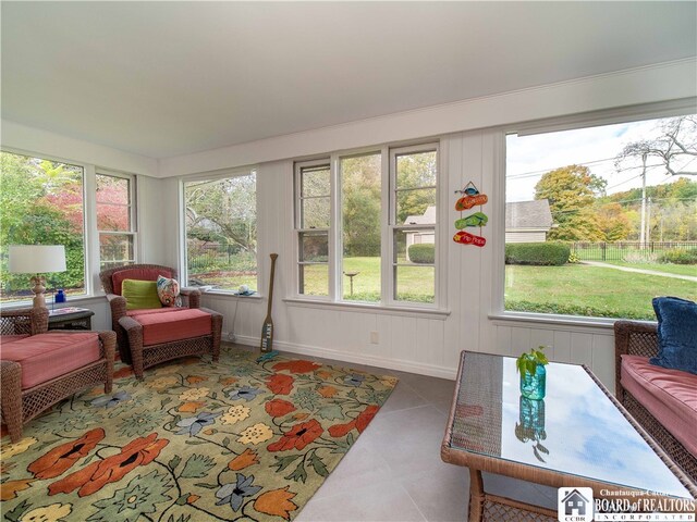 sunroom featuring plenty of natural light