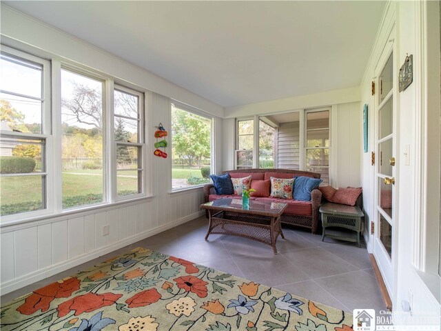 view of sunroom