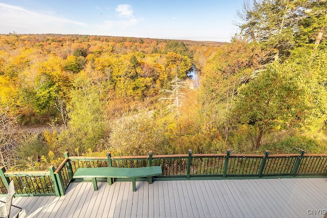 view of deck