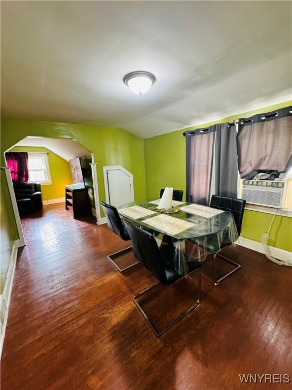 dining room with hardwood / wood-style floors