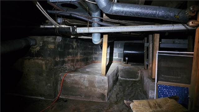 view of basement