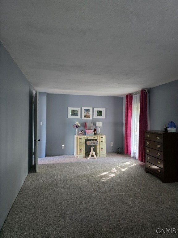 interior space with carpet flooring